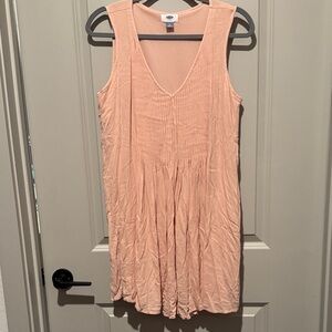 Old Navy Peach and Gray Dress